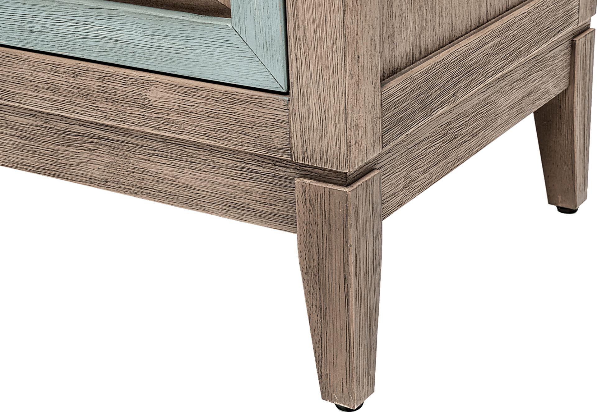 Caoshe Gray/Green Nightstand - Image 4