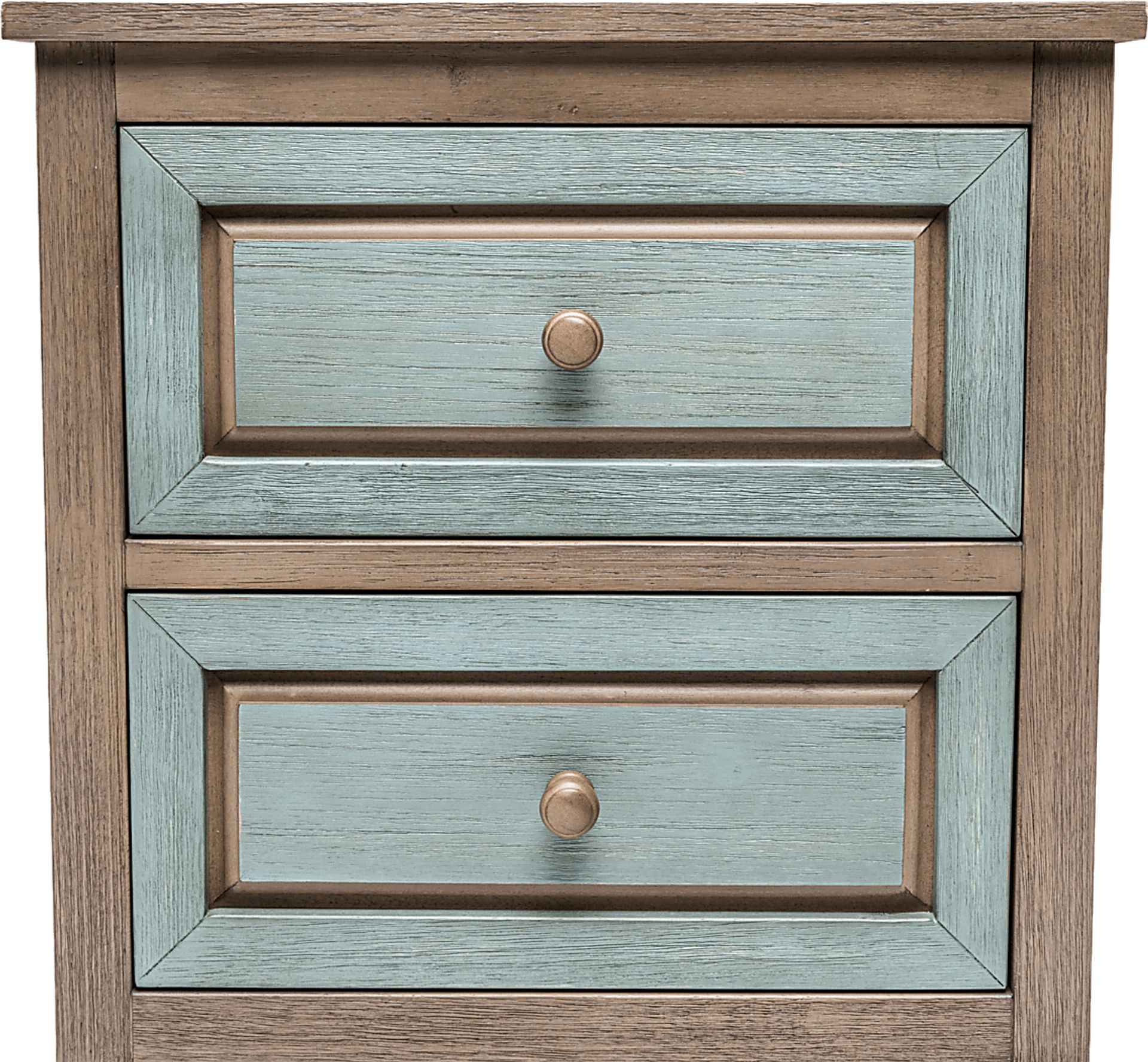 Caoshe Gray/Green Nightstand - Image 6