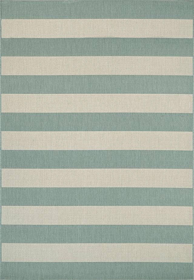 Cape Bay Green 6'6 x 9'6 Indoor/Outdoor Rug - Thumbnail - Image 1