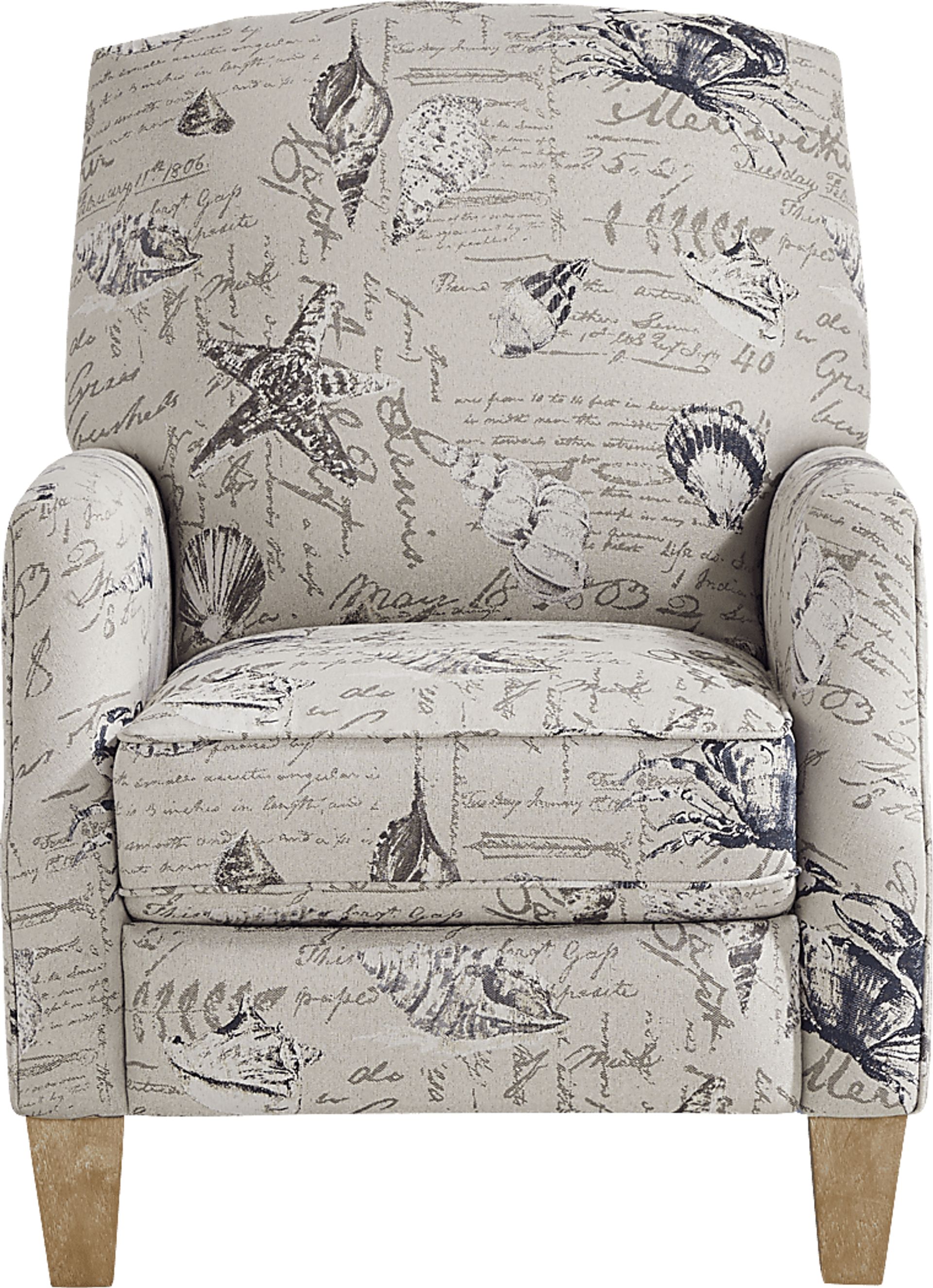 Cape Charles Beige Push Back Recliner - Image 2