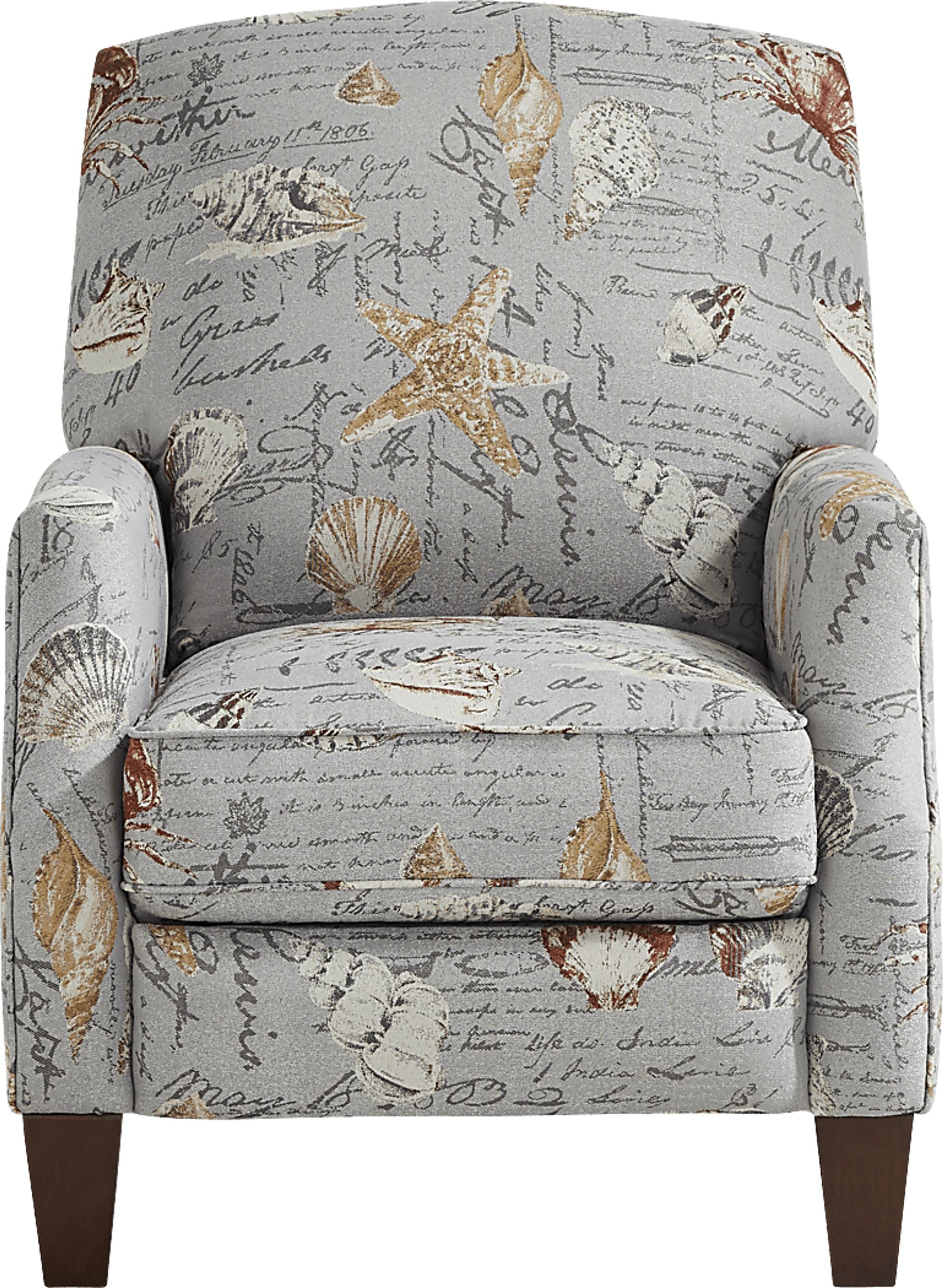 Cape Charles Gray Push Back Recliner - Image 2