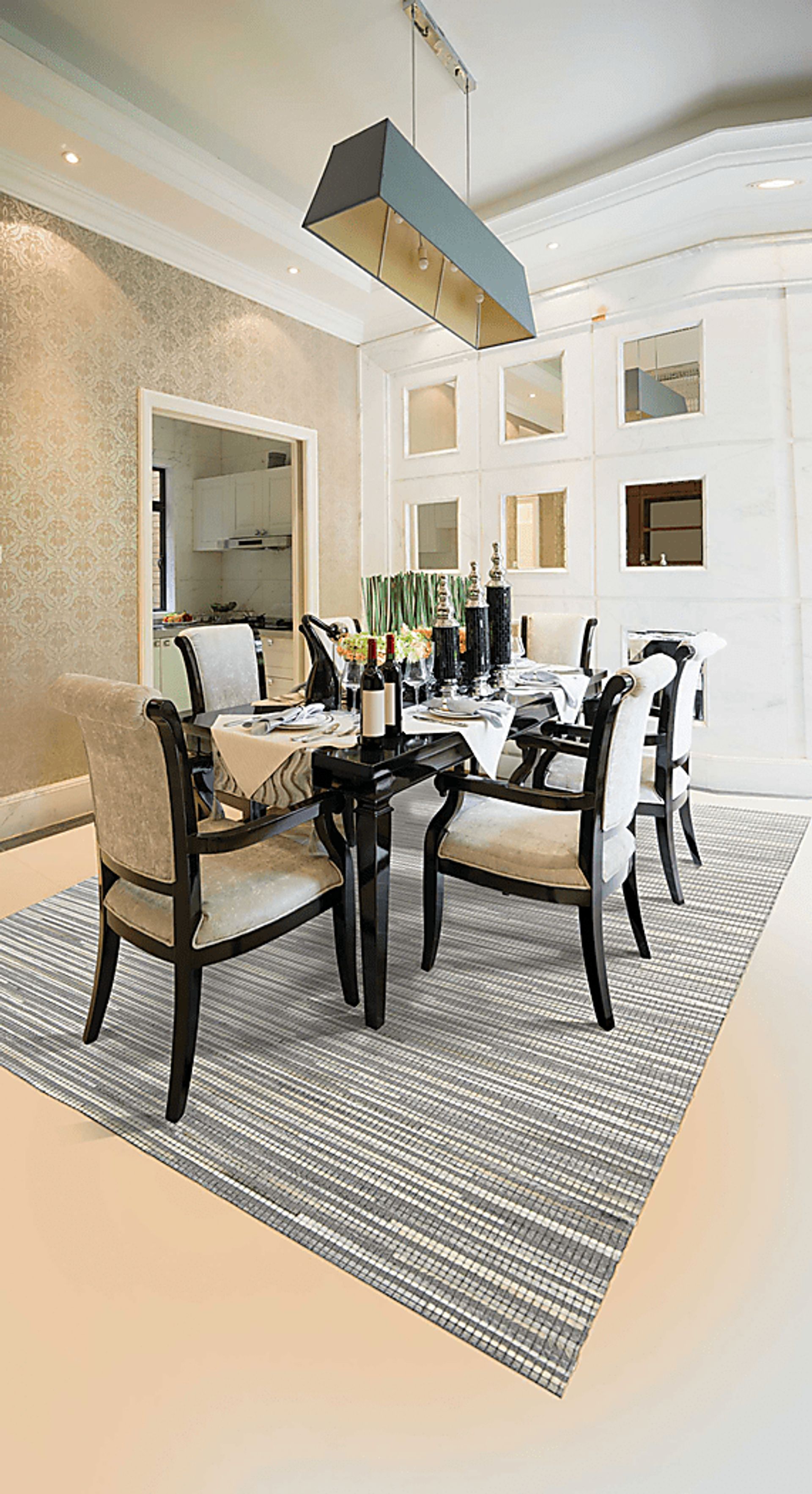 Capelle Silver 5'3 x 7'4 Rug - Image 3