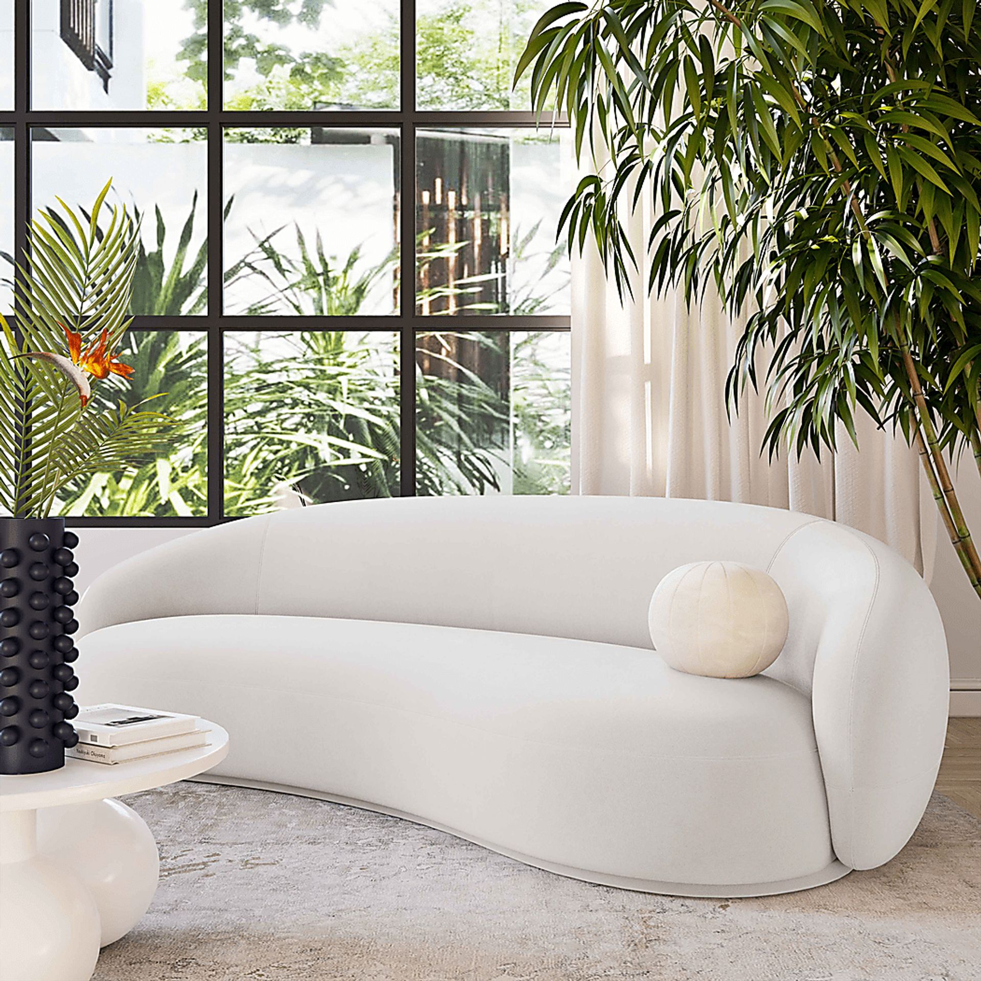 Caperiole Cream Sofa - Image 2