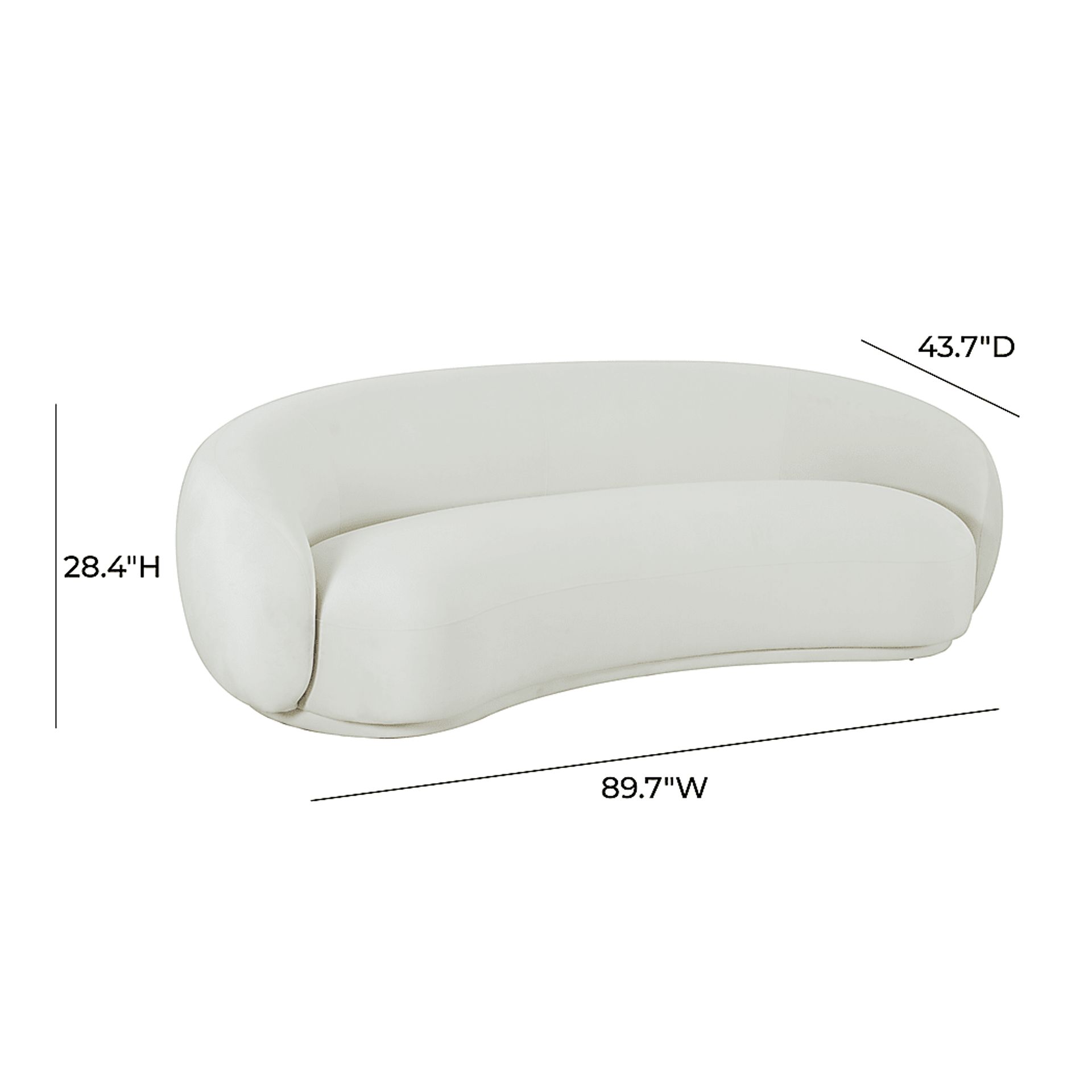 Caperiole Cream Sofa - Image 5