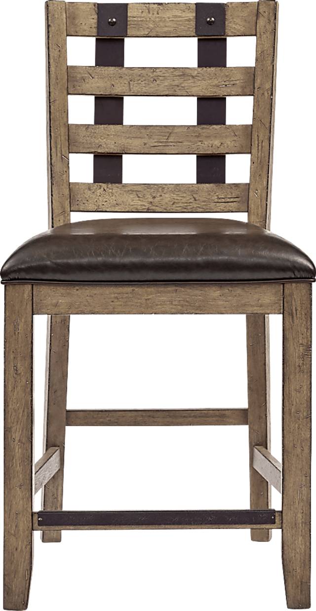 Caperton Brown Counter Height Stool - Thumbnail - Image 2