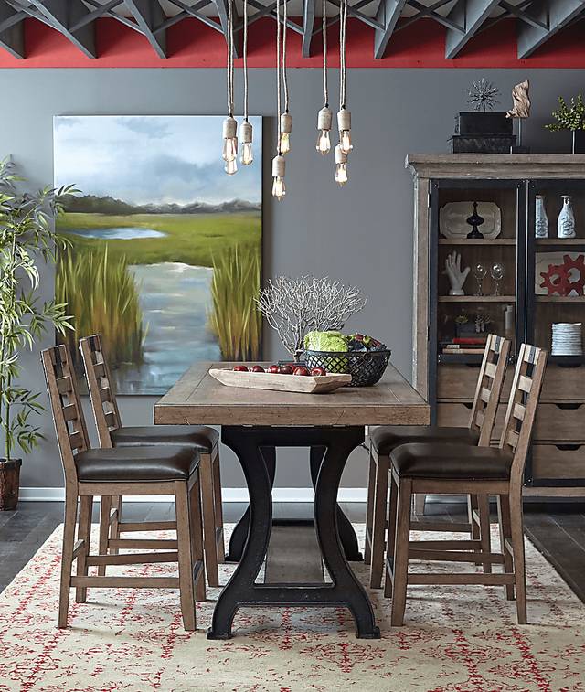 Caperton Brown Counter Height Stool - Thumbnail - Image 6