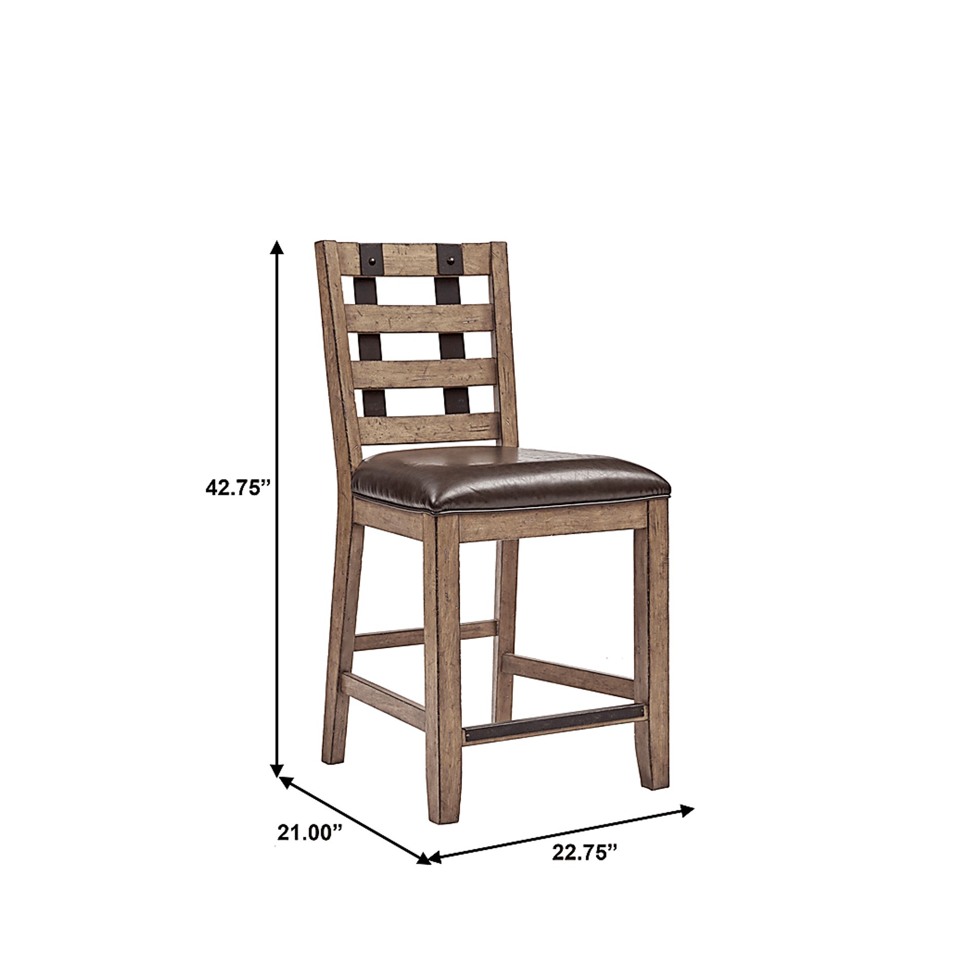 Caperton Brown Counter Height Stool - Image 9