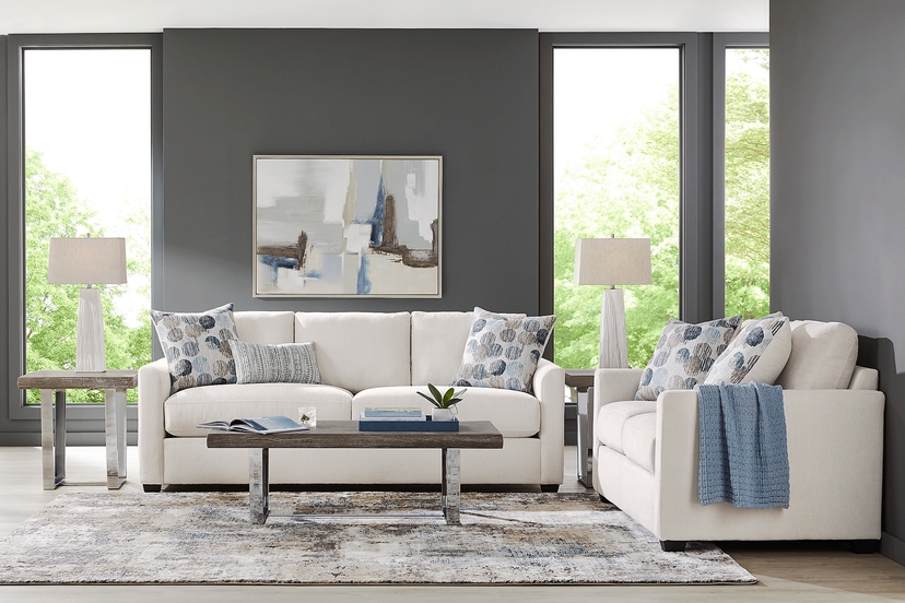 Caprice Ivory 2 Pc Living Room