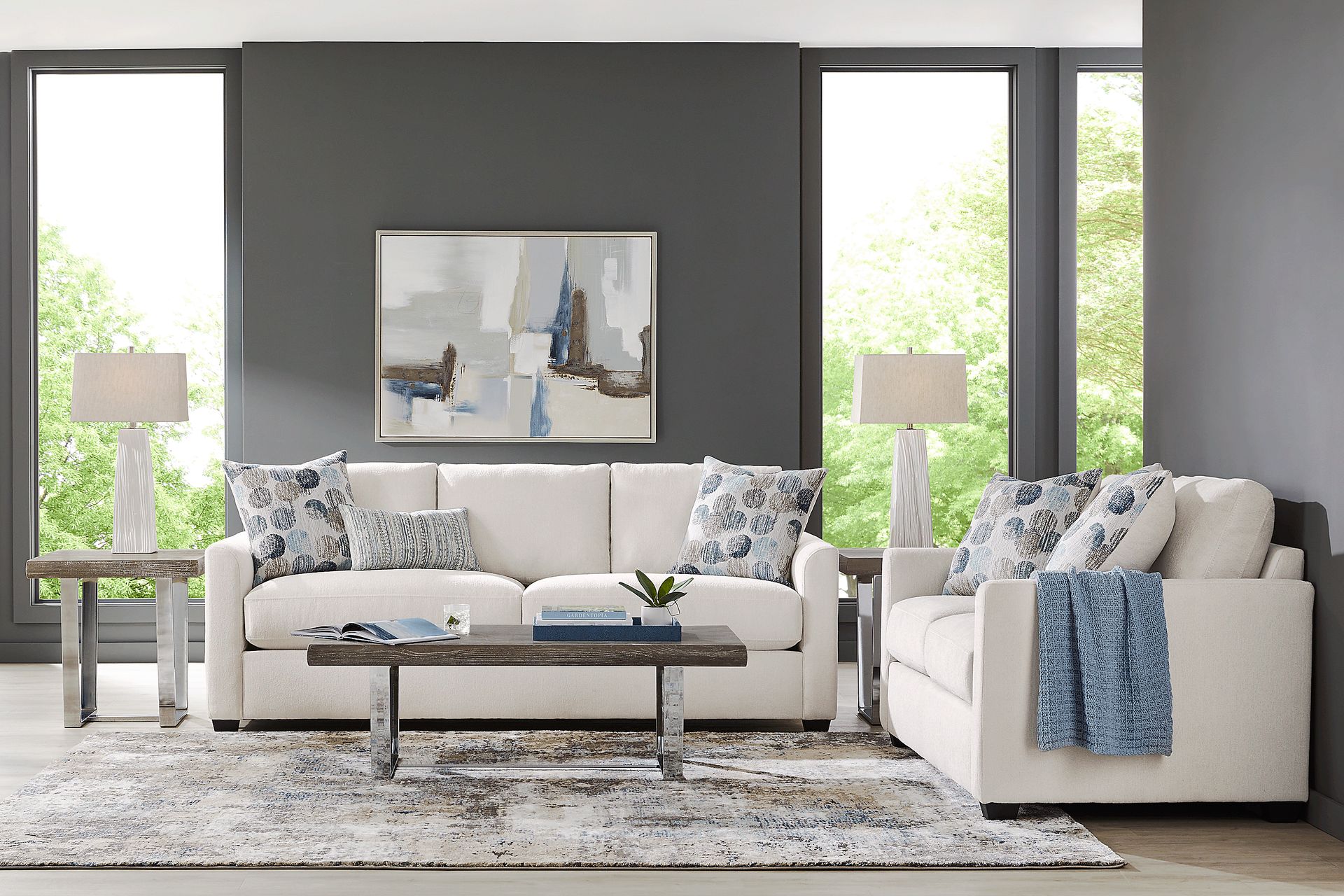 Caprice Ivory 5 Pc Living Room - Image 1