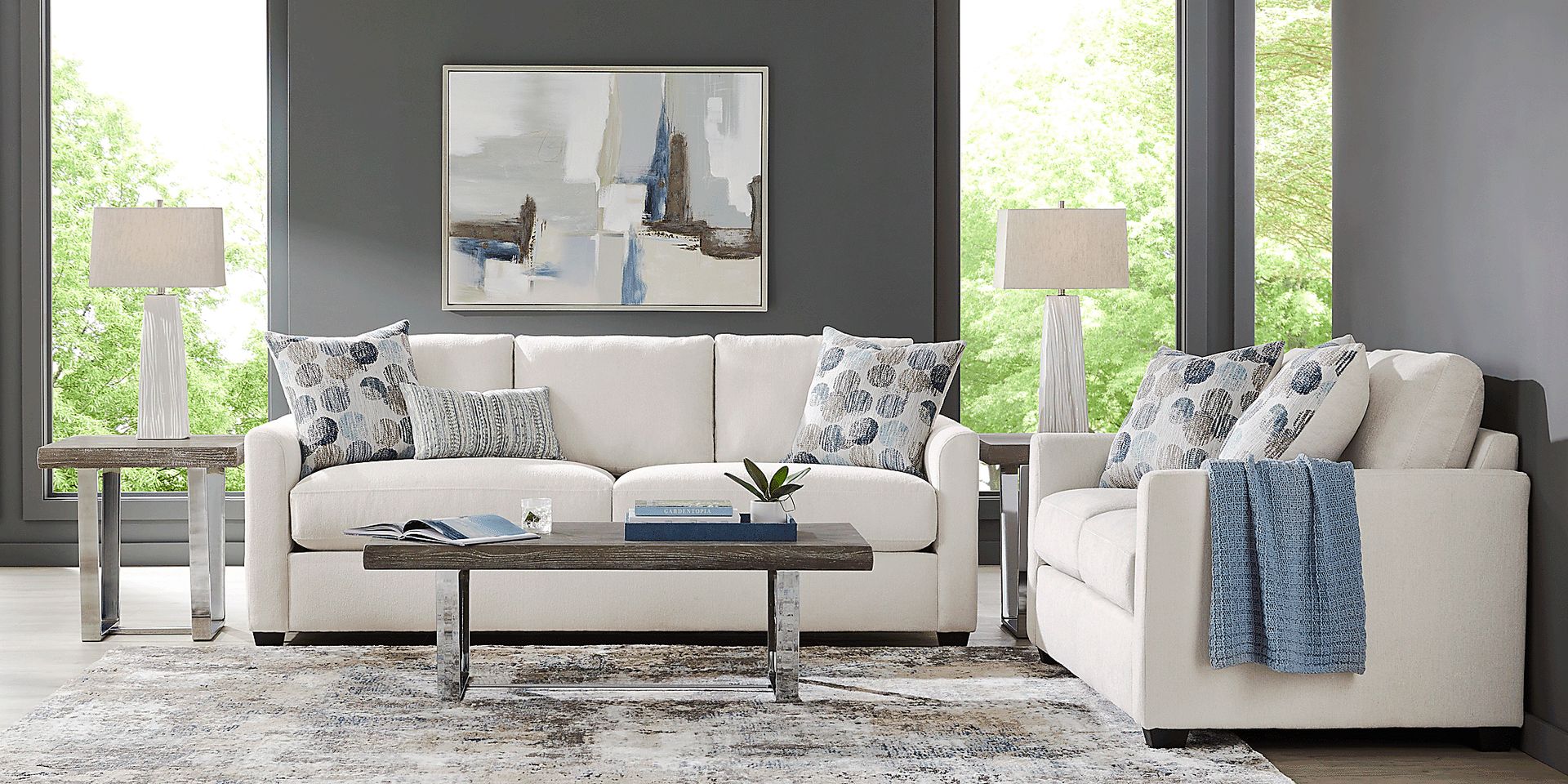 Caprice Ivory Loveseat - Image 2