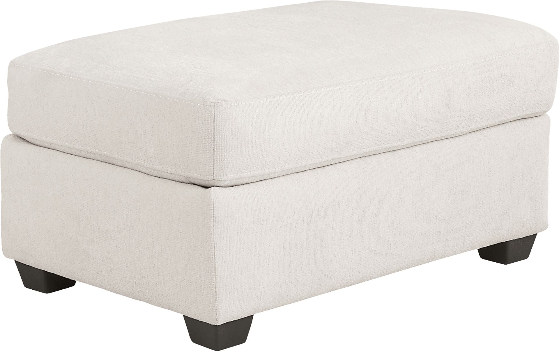 Caprice Ivory Ottoman - Image 1