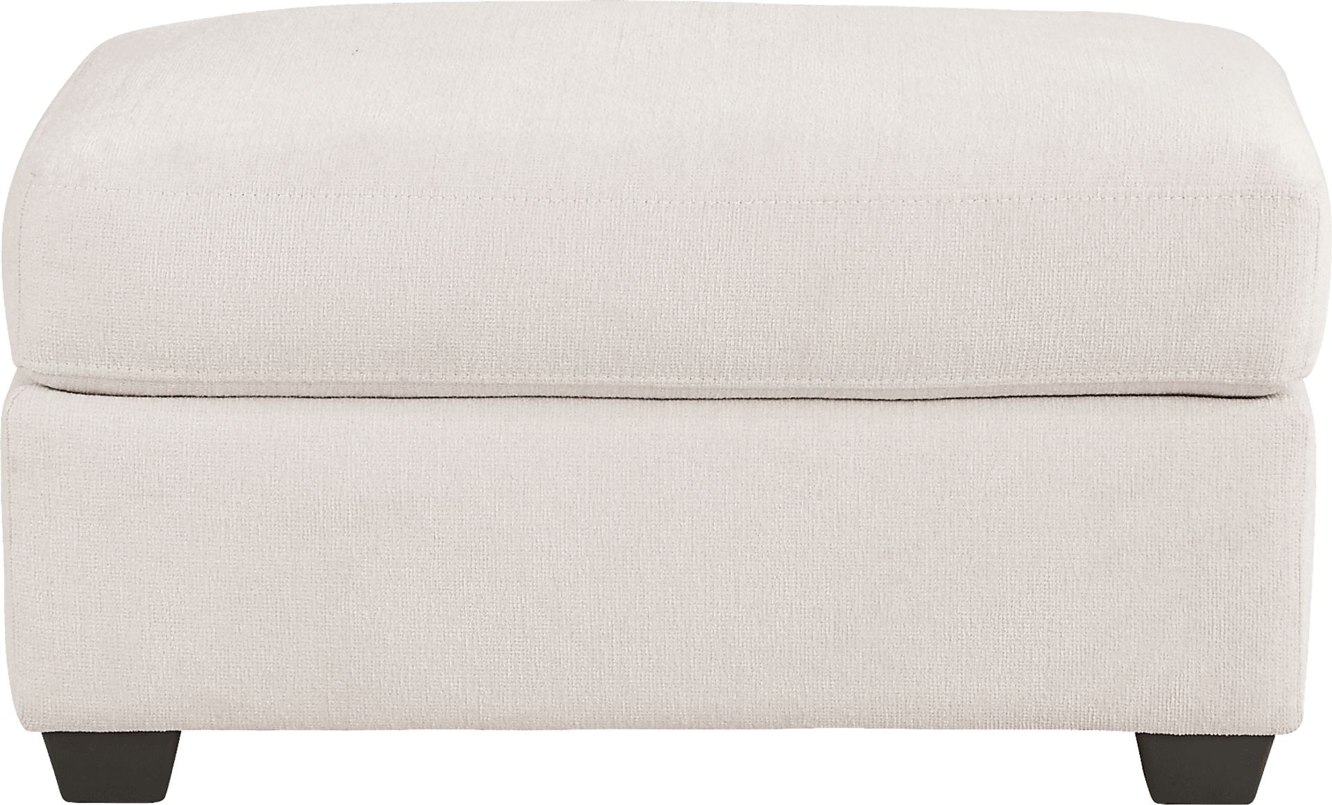 Caprice Ivory Ottoman - Image 1