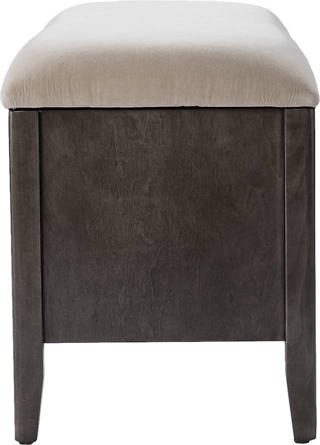Capriola Gray Accent Bench - Thumbnail - Image 3