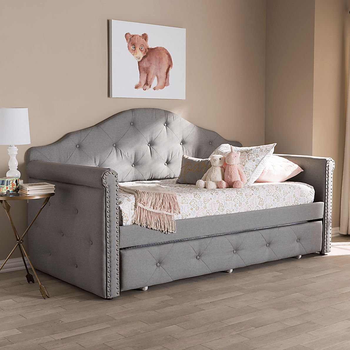 Capson Gray Daybed with Trundle - Rooms To Go