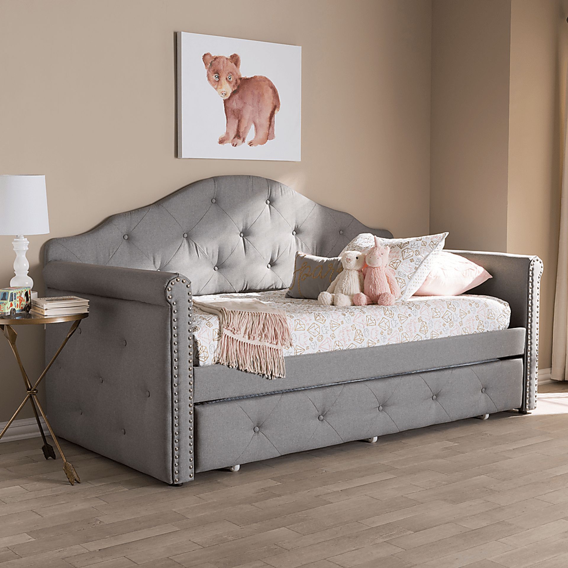 Capson Gray Daybed with Trundle - Image 2