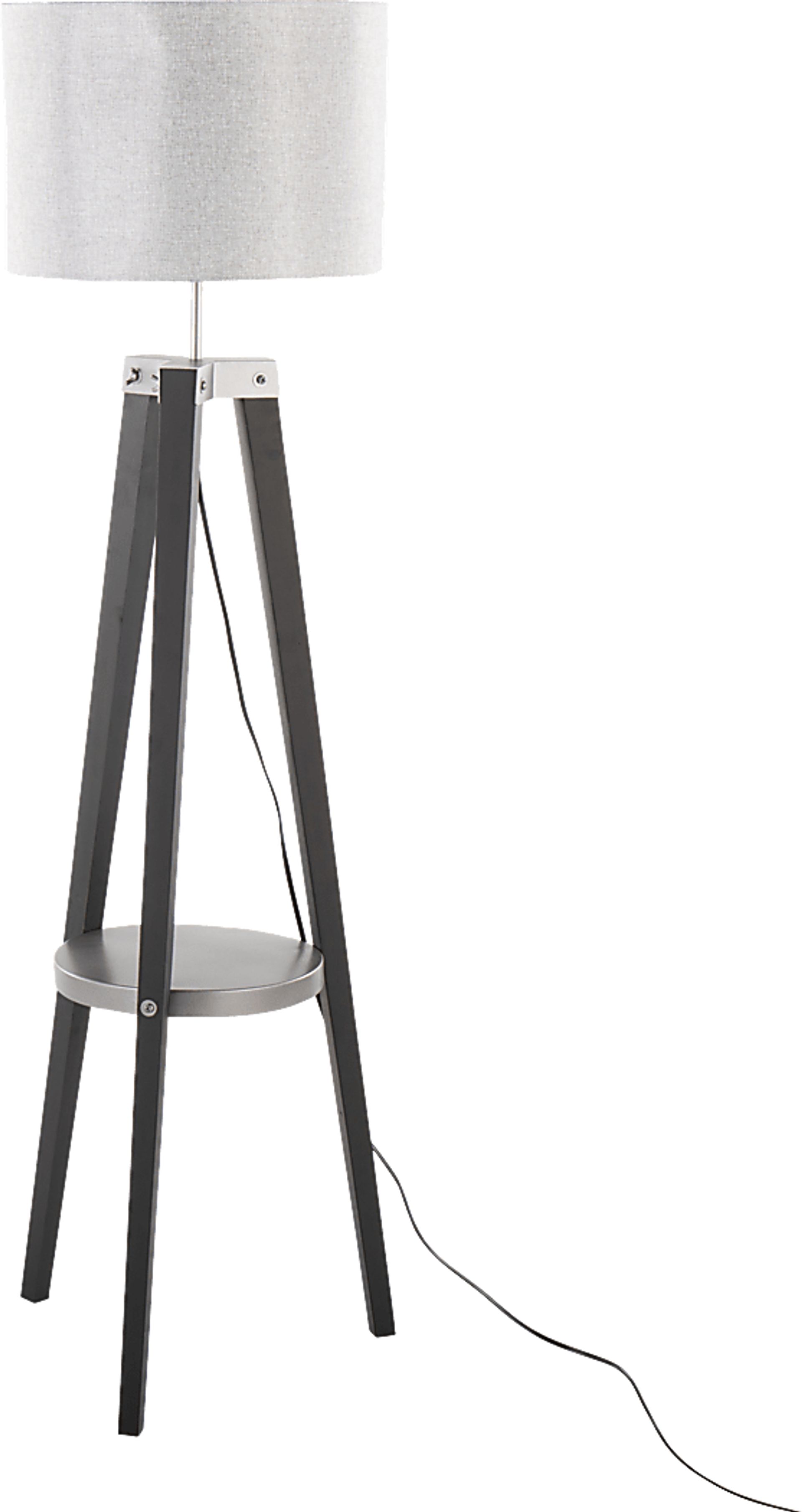 Capstan Court Black Floor Lamp - Image 1