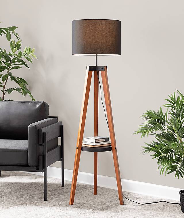 Capstan Court Walnut Floor Lamp - Thumbnail - Image 2