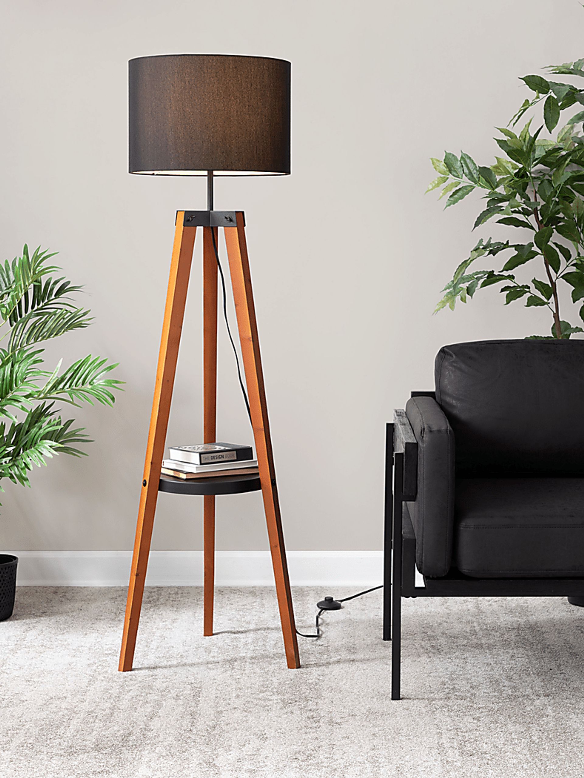 Capstan Court Walnut Floor Lamp - Image 3