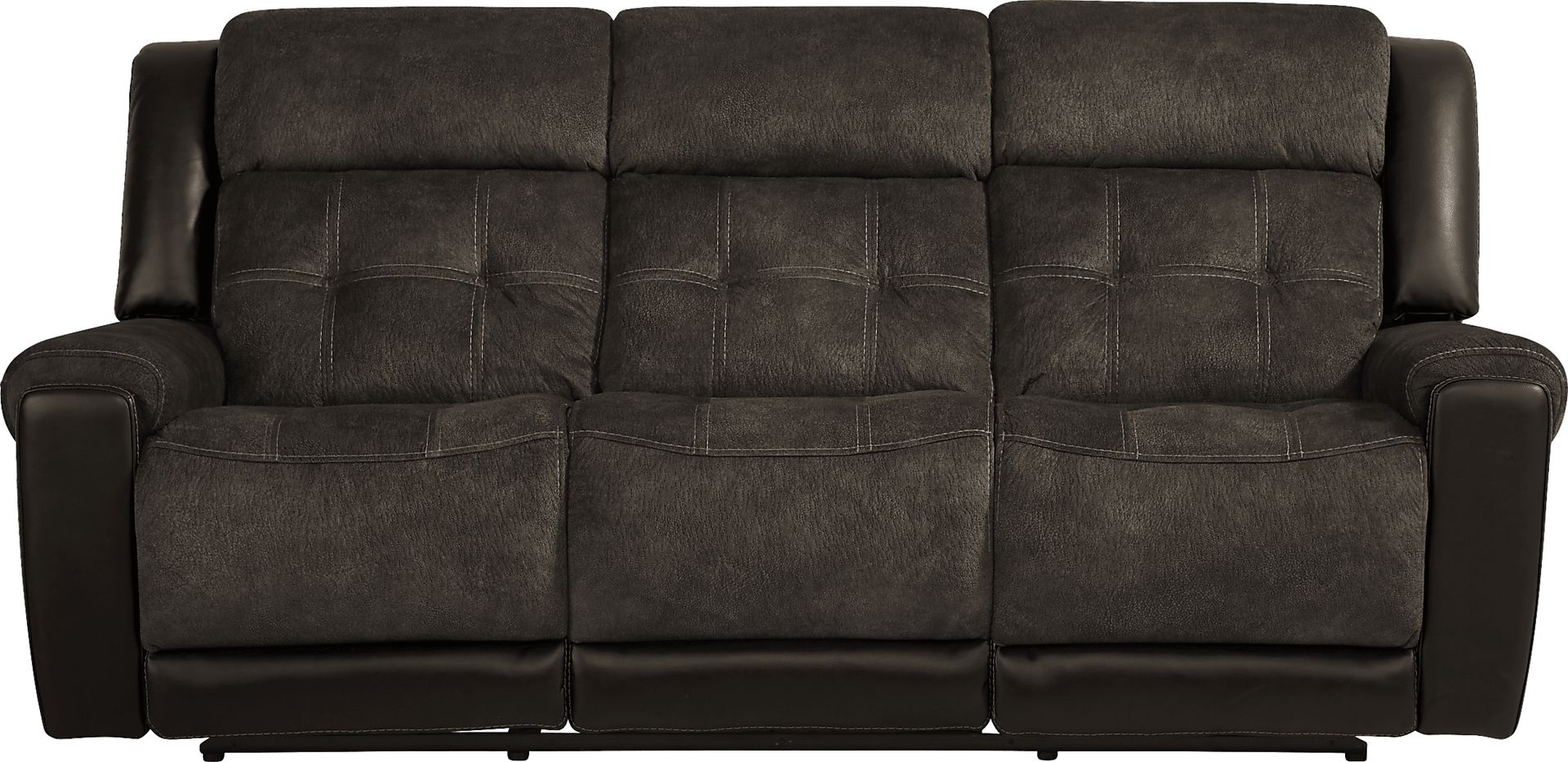 Capwood Brown Dual Power Reclining Sofa - Image 1
