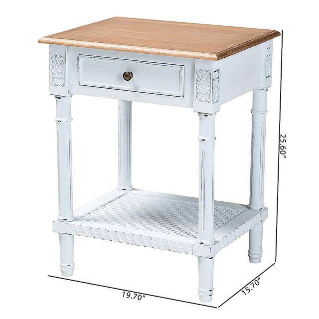 Caracaly White End Table - Thumbnail - Image 3