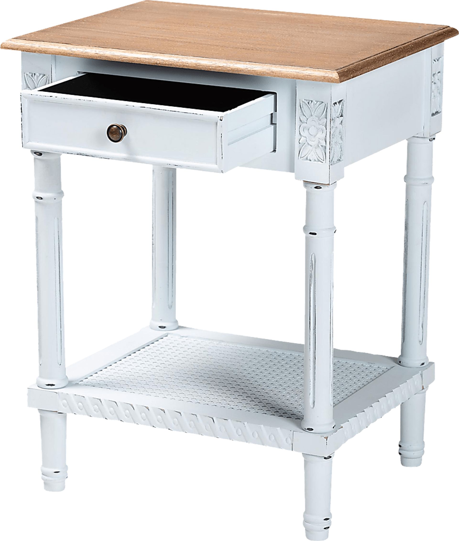 Caracaly White End Table - Image 4