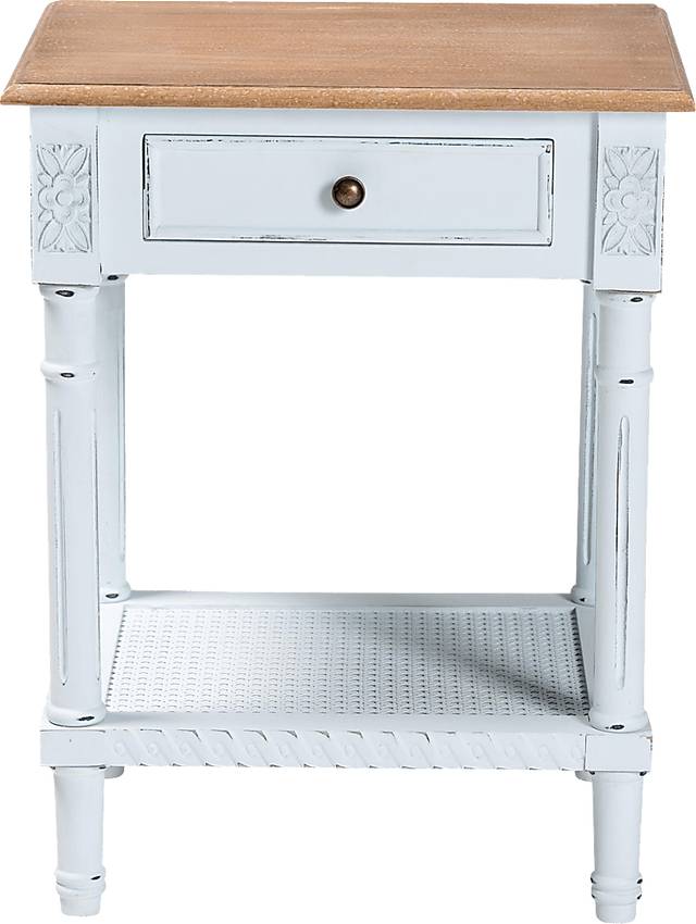 Caracaly White End Table - Thumbnail - Image 5