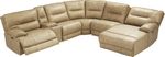 Caranova Camel 10 Pc Sectional Living Room Plus 70 in. TV