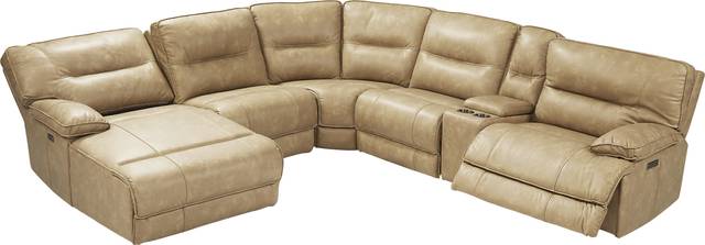 Caranova Camel 9 Pc Dual Power Sectional Living Room - Thumbnail - Image 3
