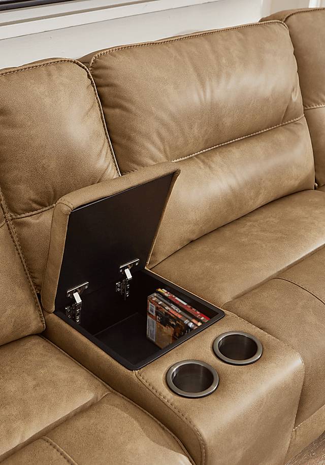 Caranova Camel 9 Pc Dual Power Sectional Living Room - Thumbnail - Image 4