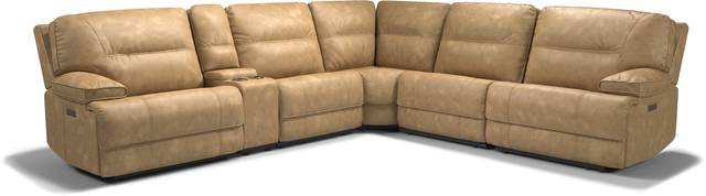Caranova Camel 9 Pc Dual Power Sectional Living Room - Thumbnail - Image 2