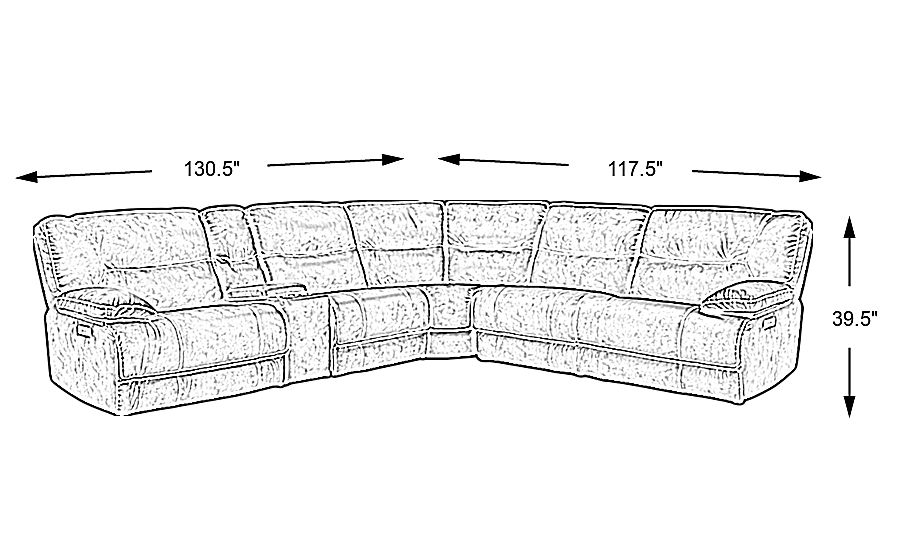 Caranova Camel 6 Pc Reclining Sectional Rooms To Go