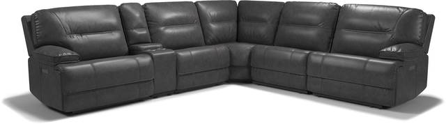 Caranova Dark Gray 9 Pc Dual Power Sectional Living Room - Thumbnail - Image 2