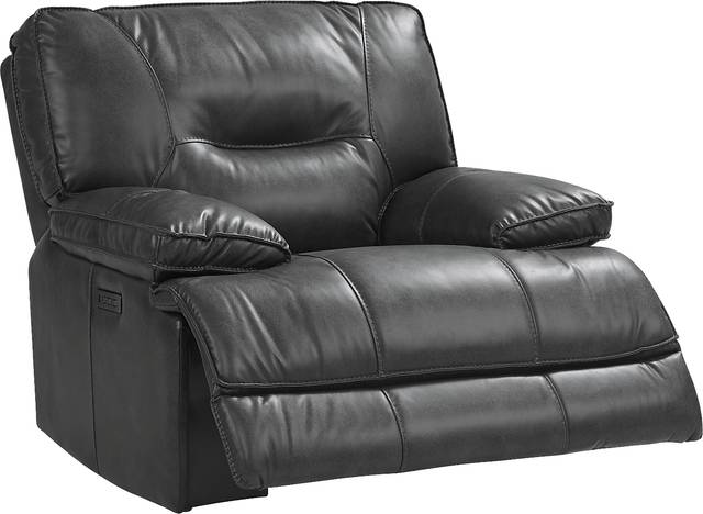 Caranova Dark Gray 7 Pc Dual Power Reclining Sectional Living Room - Thumbnail - Image 8