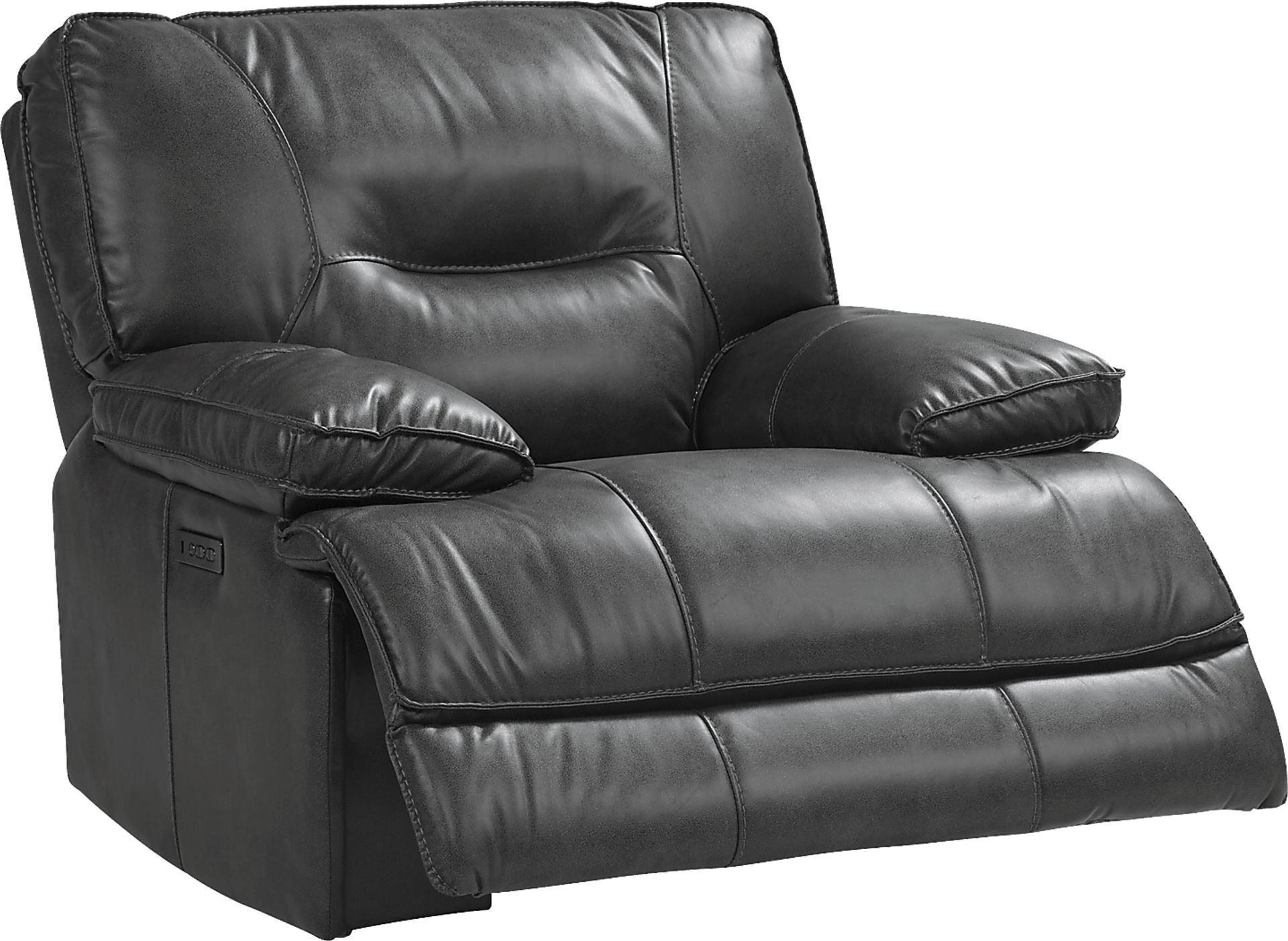 Caranova Dark Gray 7 Pc Dual Power Reclining Sectional Living Room - Image 8