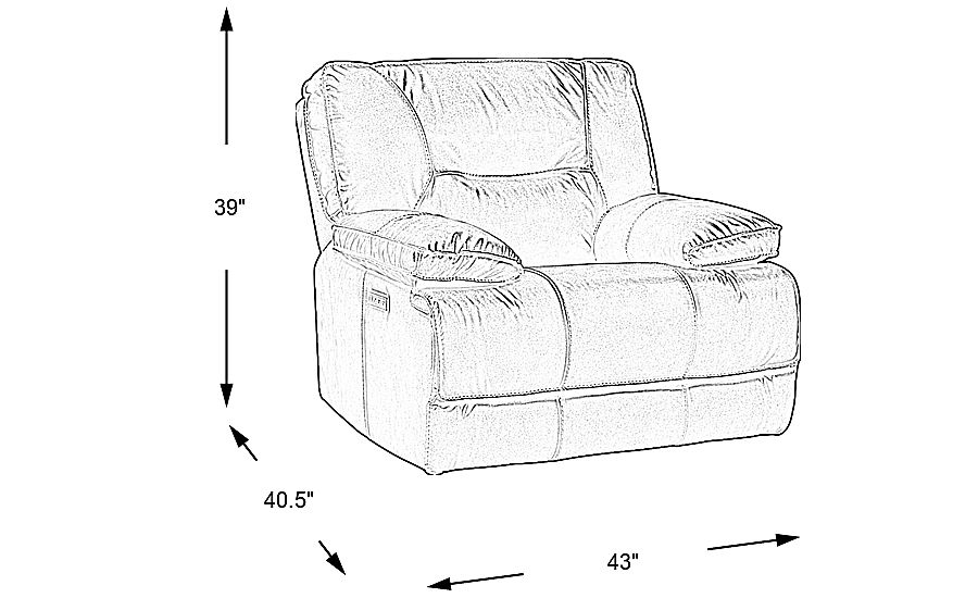 Caranova Dark Gray Dual Power Recliner Rooms To Go