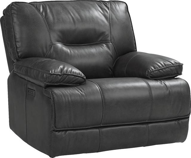 Caranova Dark Gray 7 Pc Dual Power Reclining Sectional Living Room - Thumbnail - Image 7