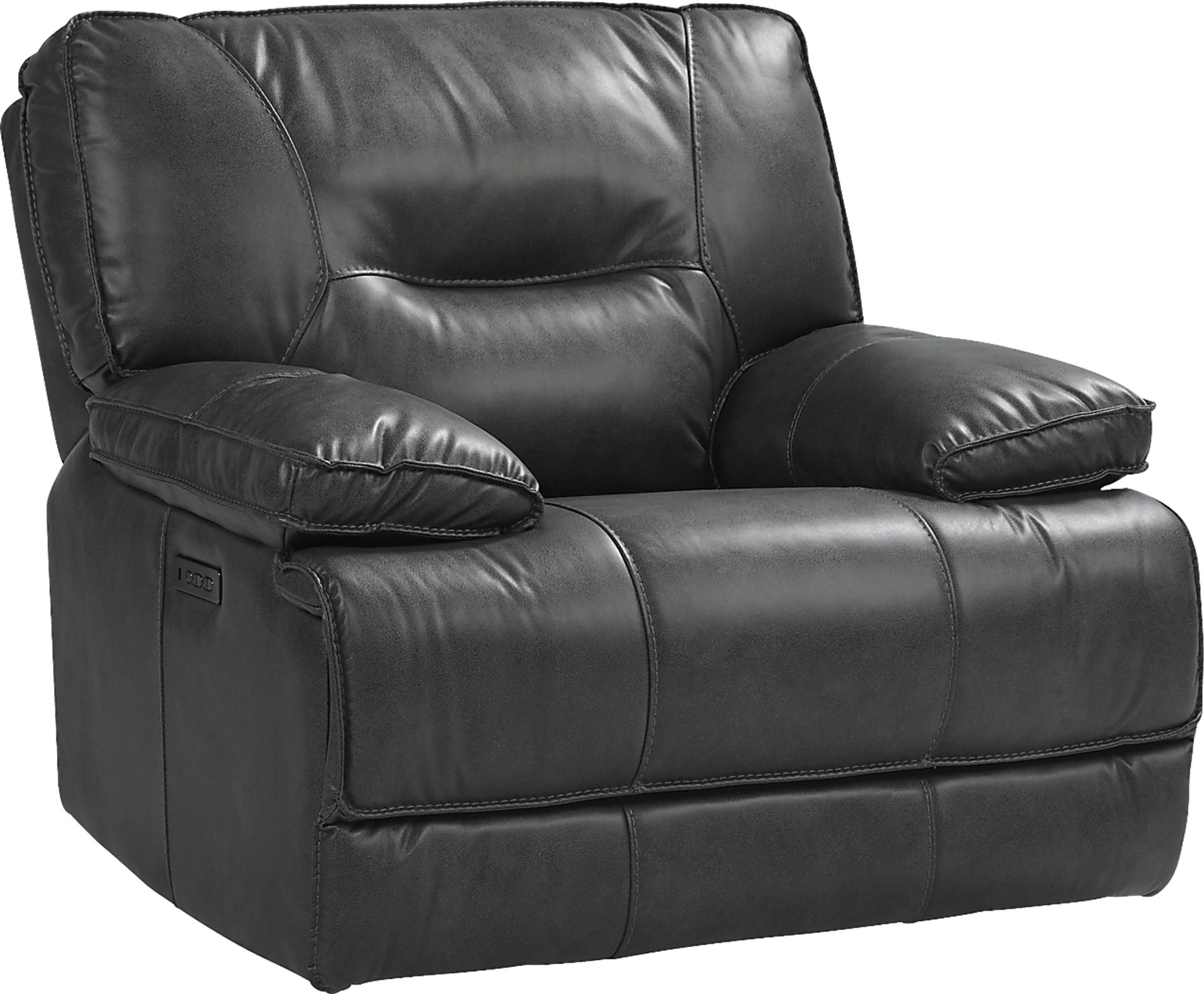 Caranova Dark Gray 7 Pc Dual Power Reclining Sectional Living Room - Image 7