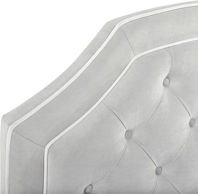 Carasena Light Gray King/California Headboard - Thumbnail - Image 6