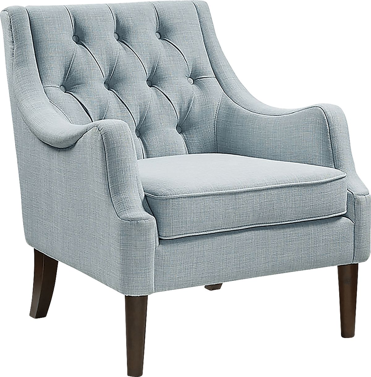 Caravatta Blue Polyester Fabric Accent Chair | Rooms to Go