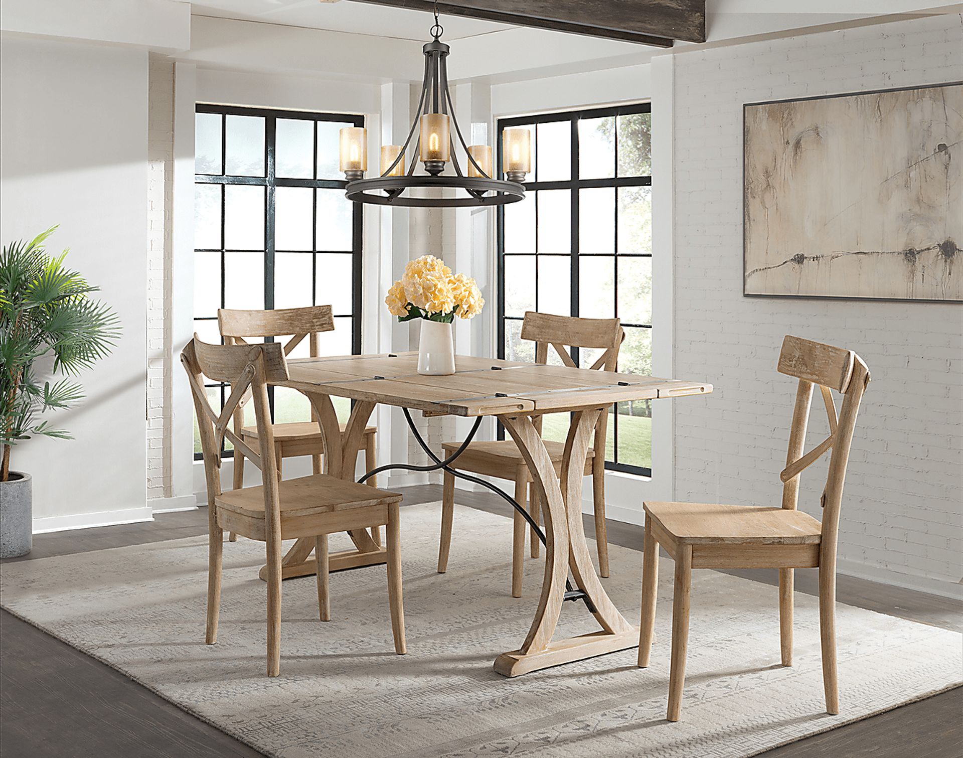 Caravatta Brown Folding Top Dining Table - Image 2