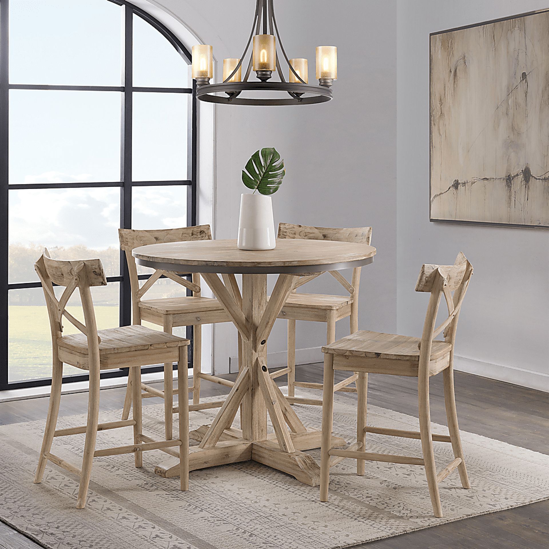Caravatta Brown Round Counter Height Table - Image 2