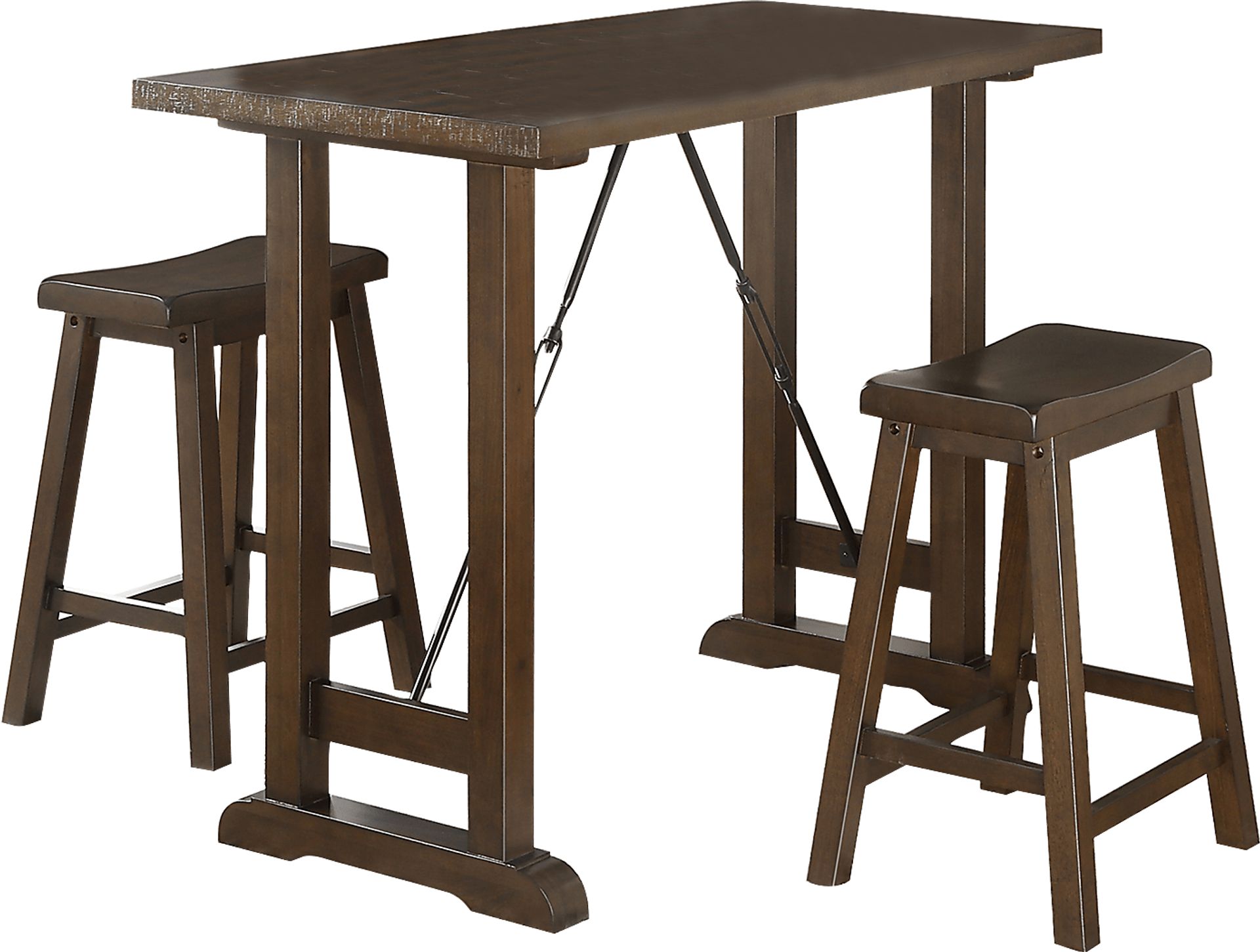 Carberry Brown Counter Dining Set 3pc - Image 1