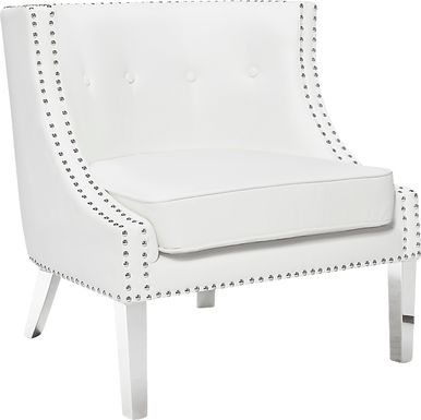 Carbery White Accent Chair