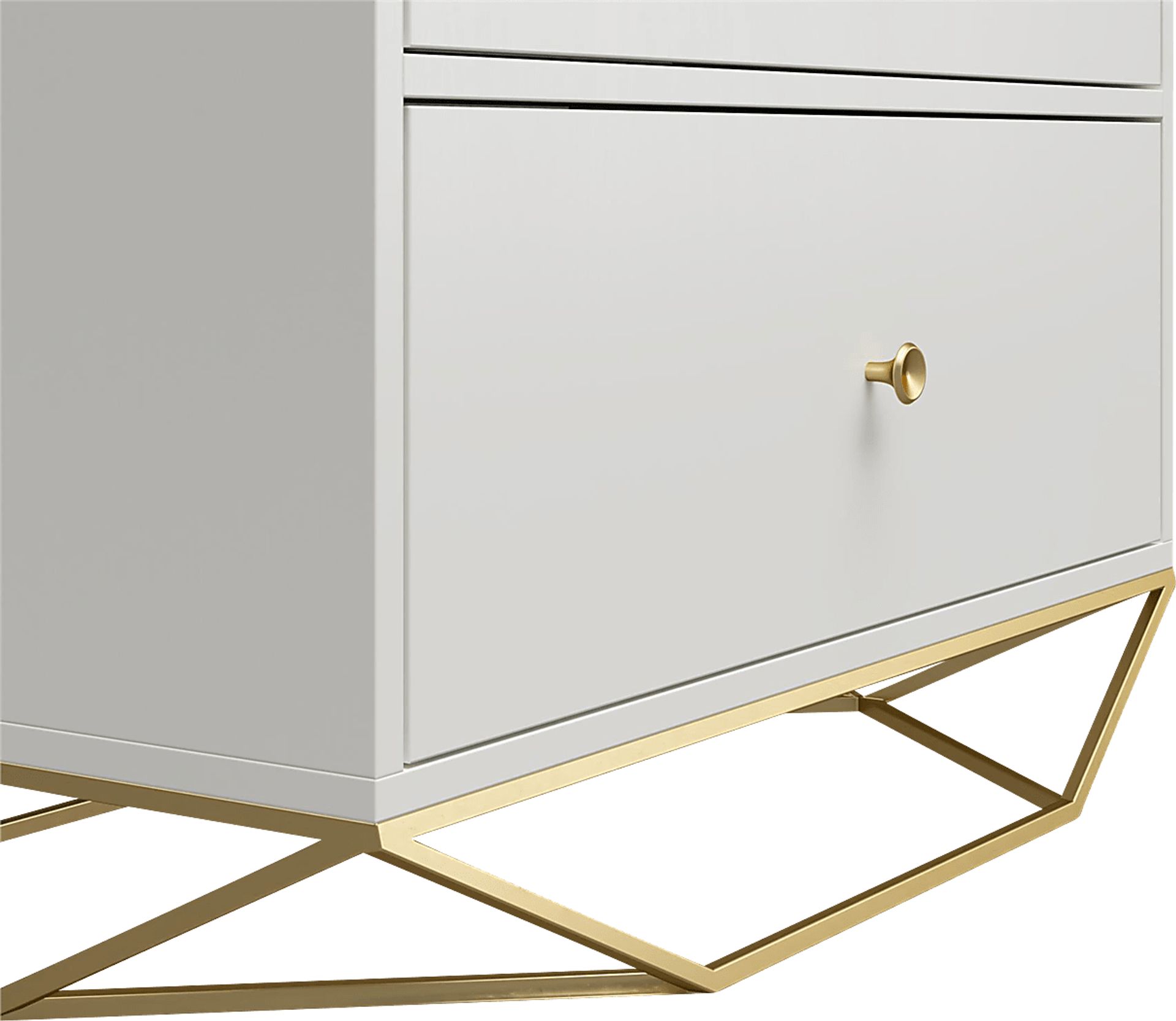 Carbore White 3 Drawer Dresser - Image 3