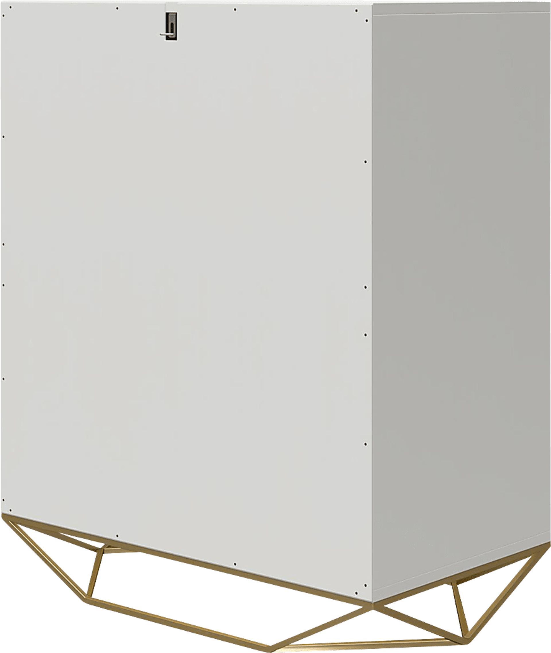 Carbore White 3 Drawer Dresser - Image 5