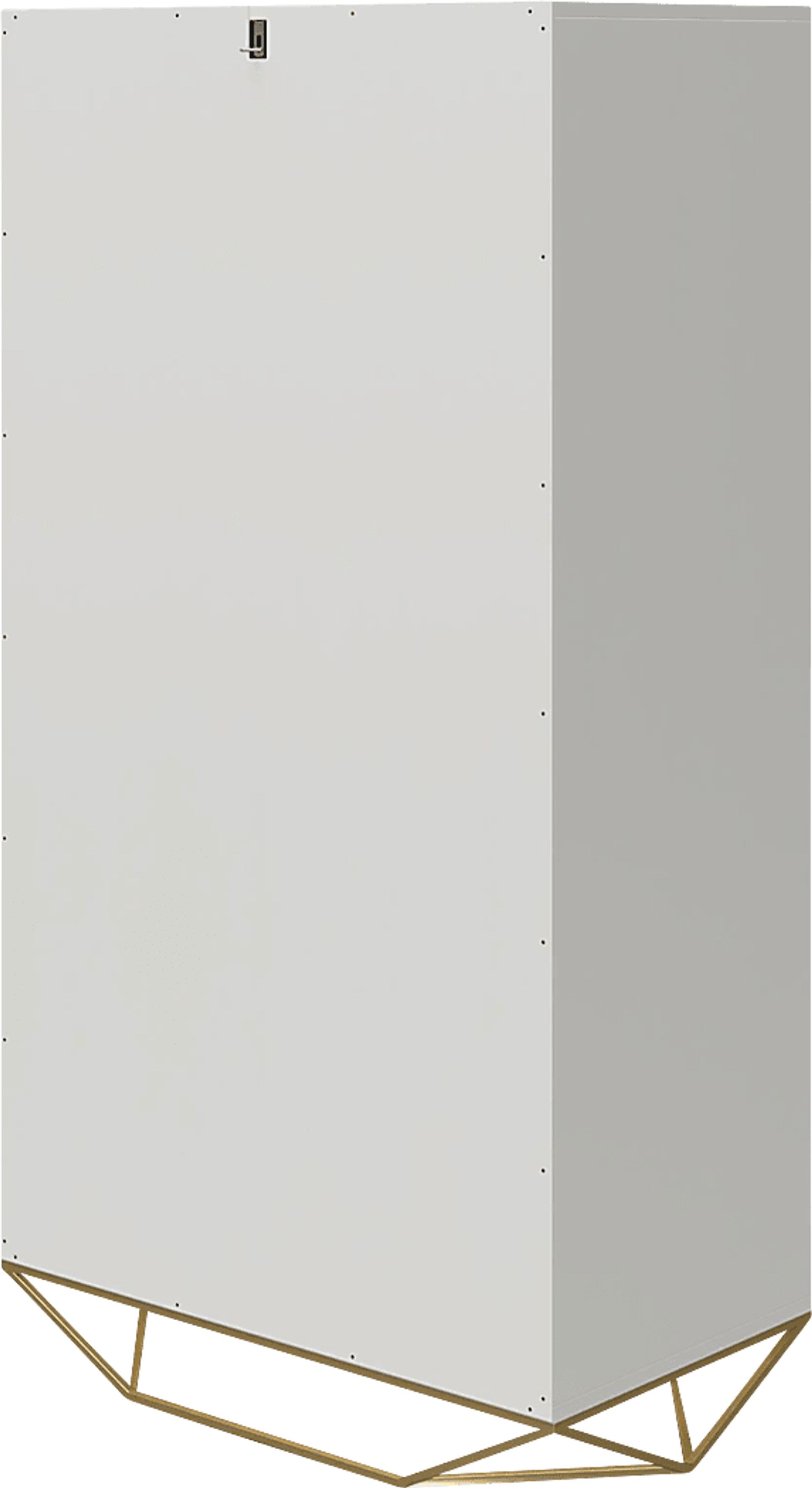 Carbore White 5 Drawer Dresser - Image 4