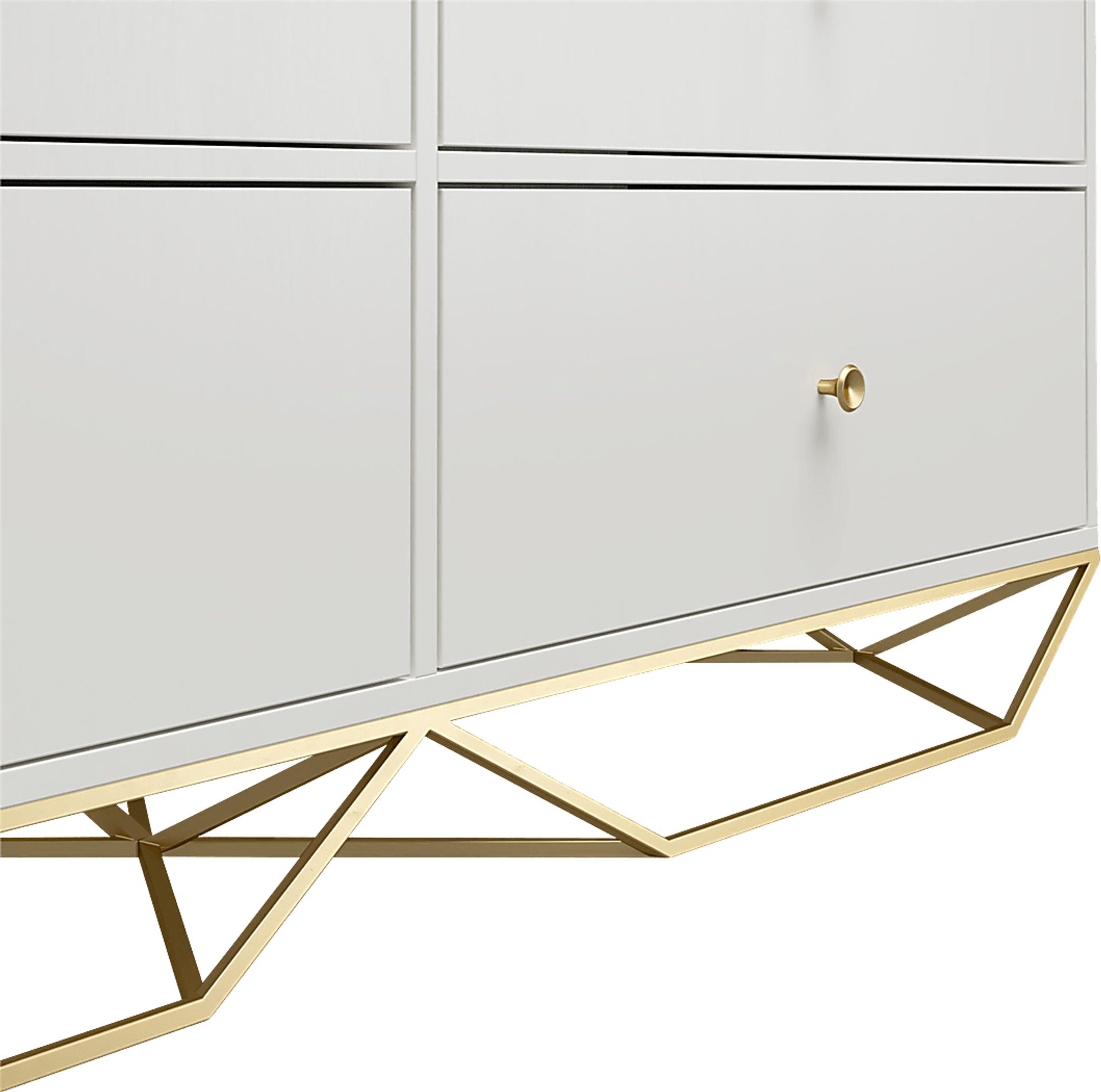 Carbore White 6 Drawer Dresser - Image 4