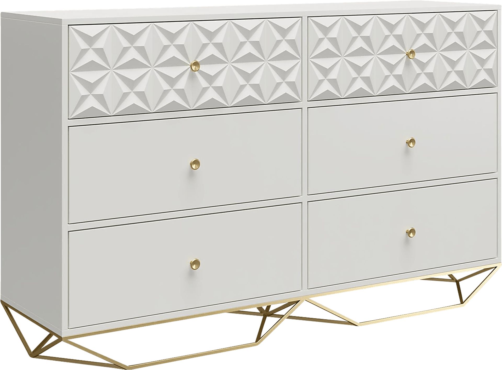 Carbore White Colors,White 6 Drawer Dresser | Rooms to Go