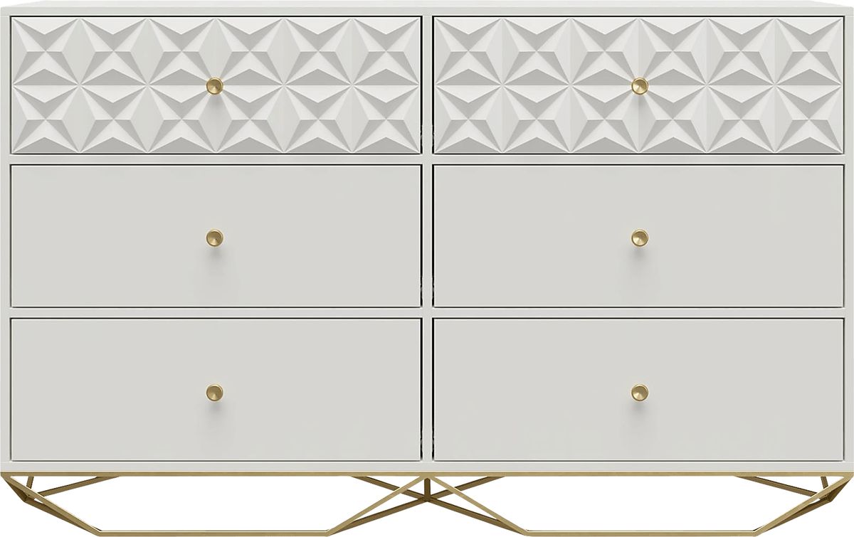 Carbore White Colors,White 6 Drawer Dresser Rooms to Go