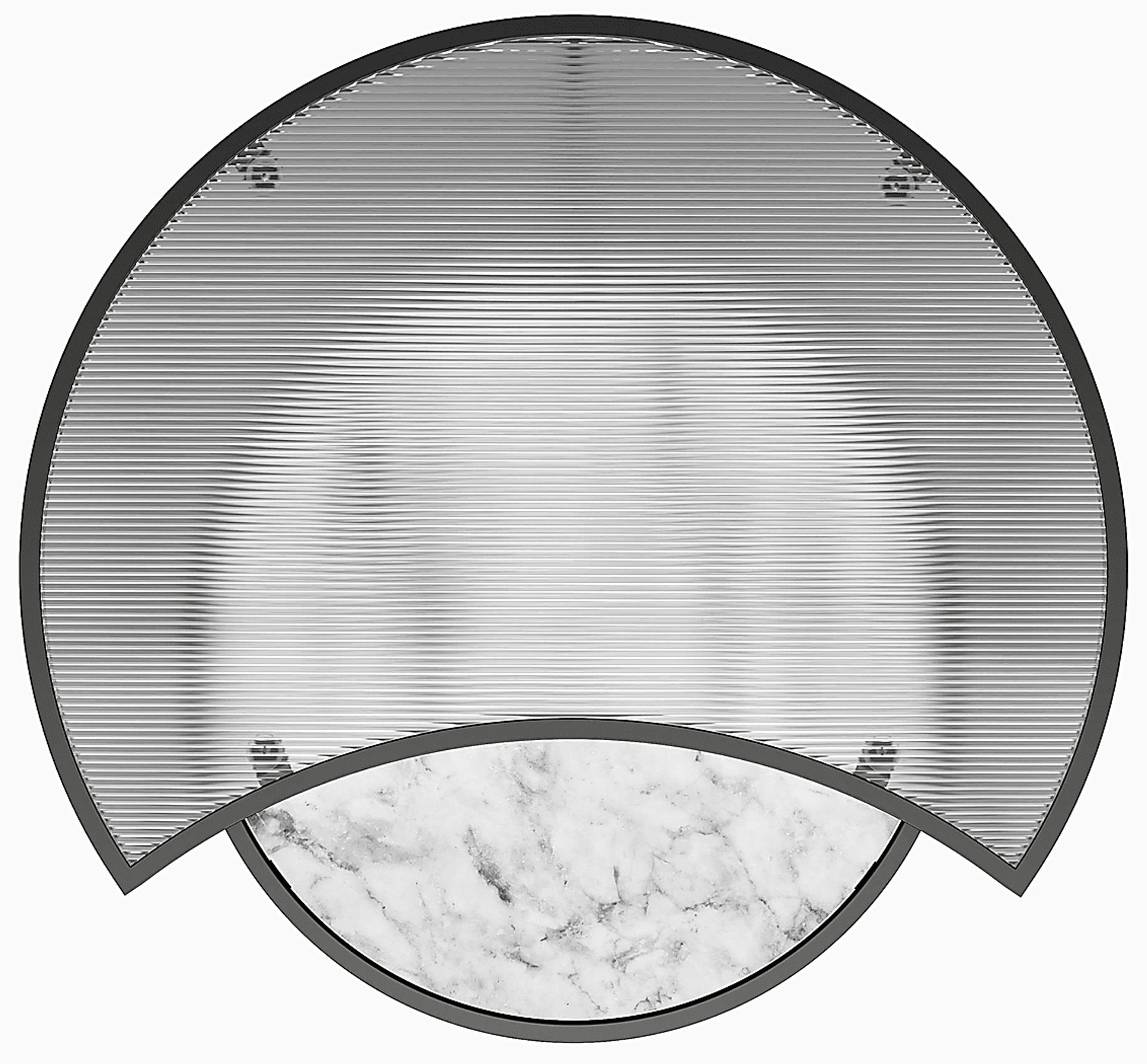 Cardella White Nesting Cocktail Tables, Set of 2 - Image 5
